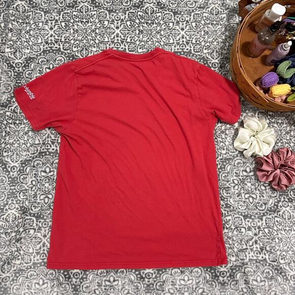 Columbia PFG Tshirt American Flag Size Medium Short Sleeve - Picture 4 of 5
